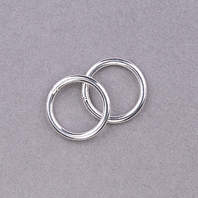 190-252: 14mm Soldered Ring 14ga - Sterling Silver (10 pcs) - 190-252