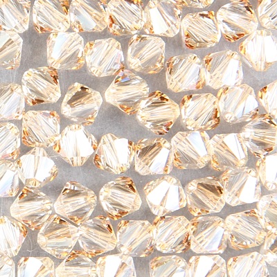 286-063:  5328 6mm bicone  Crystal Golden Shadow (36 pcs) - Discontinued - 286-063