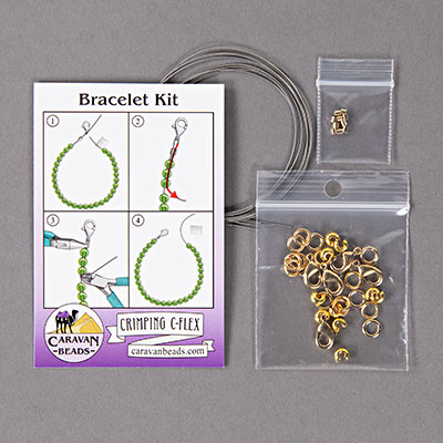 Bracelet Materials Kit - Gold Plated (5 sets) - KIT-03-GP